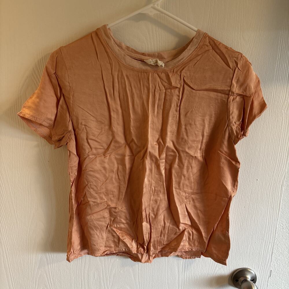 Nation - Peach Short Sleeve Shirt- Size Medium